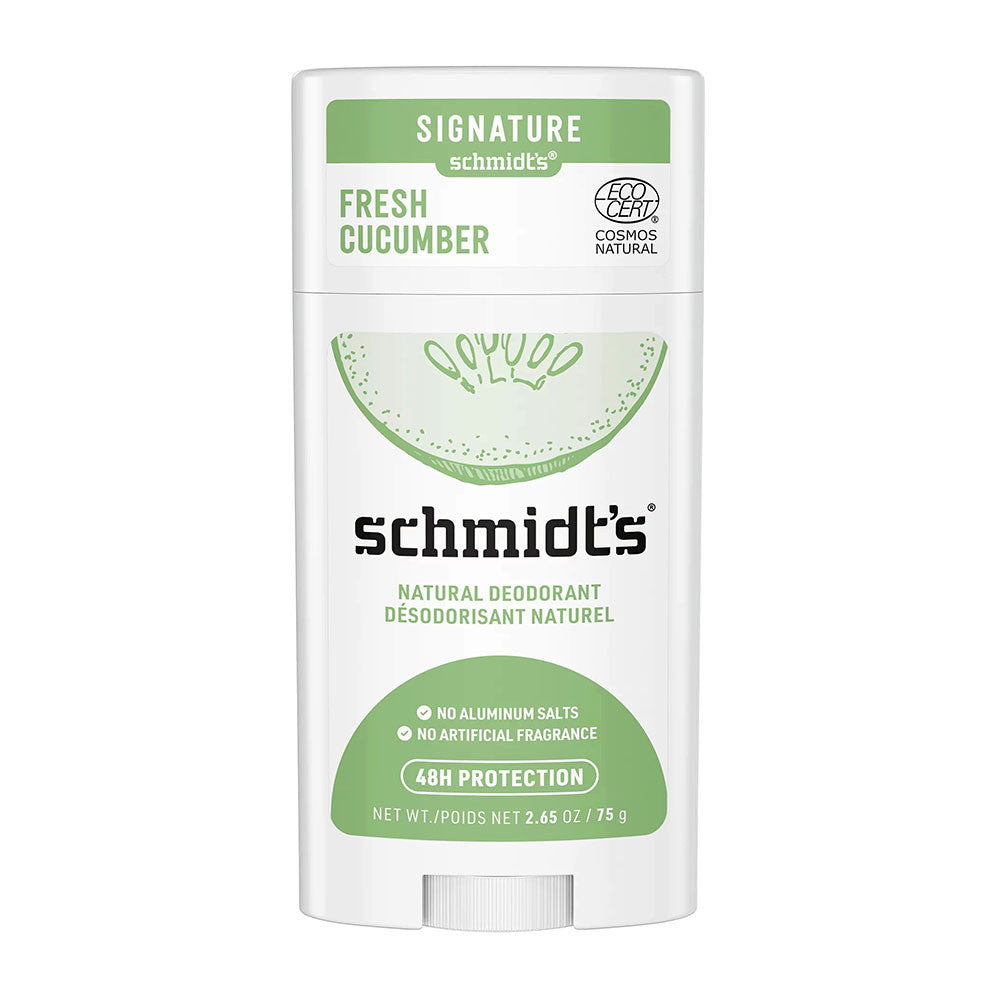 Schmidts Signature Natural Deodorant, Fresh Cucumber, 2.65 Oz